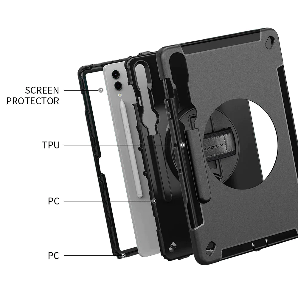 rin-ss-x510-samsung-galaxy-tab-s9-fe-sm-x510-x516-x518-rainproof-military-grade-rugged-case-with-hand-strap-and-kick-stand