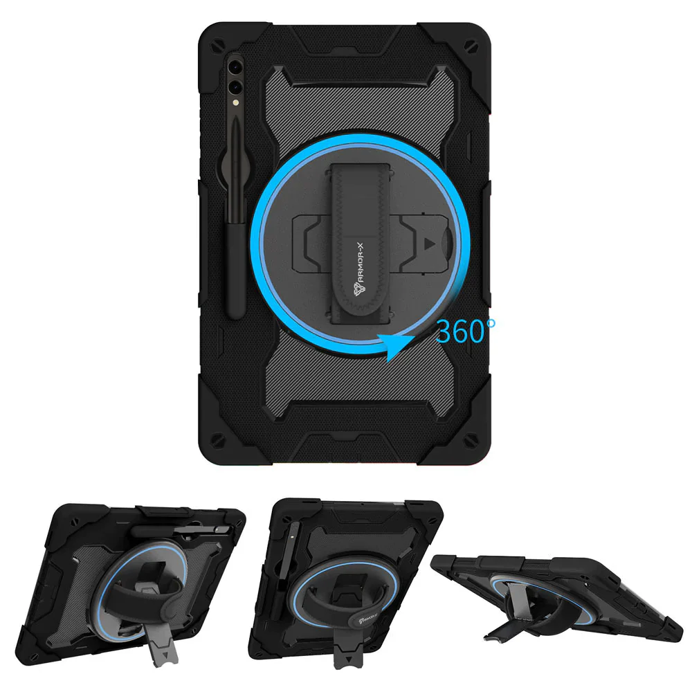 nbn-ss-x910-samsung-galaxy-tab-s9-ultra-sm-x910-x916-ultra-3-layers-shockproof-rugged-case-with-hand-strap-and-kick-stand