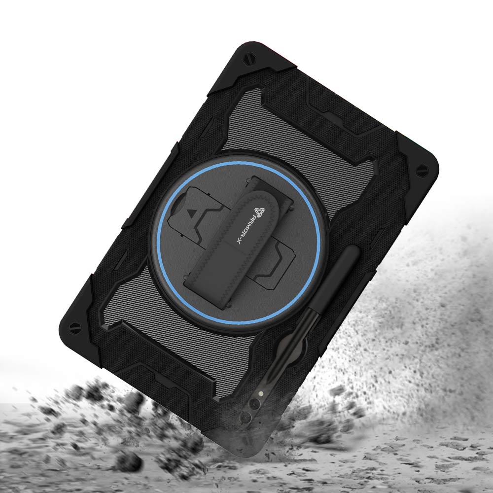 nbn-ss-x910-samsung-galaxy-tab-s9-ultra-sm-x910-x916-ultra-3-layers-shockproof-rugged-case-with-hand-strap-and-kick-stand