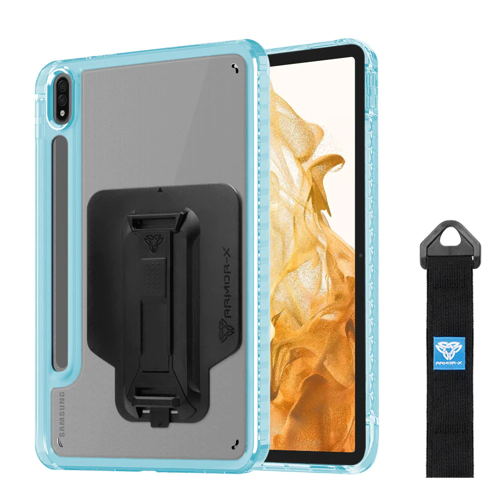 kxs-ss-x700-samsung-galaxy-tab-s8-sm-x700-sm-x706-transparent-protective-rugged-case-with-hand-strap-kick-stand-x-mount
